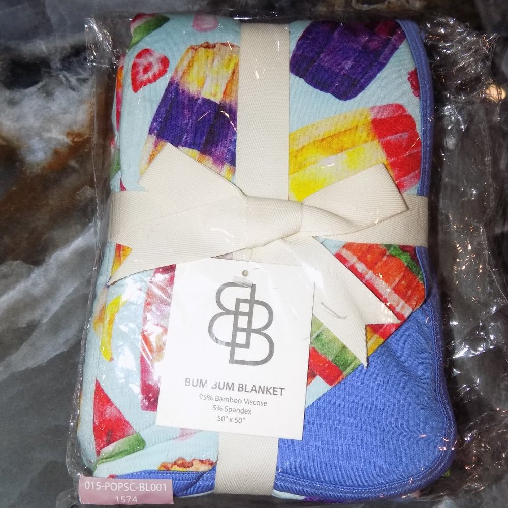 LITTLE BUM BUMS LBB ANYTHING IS POPSICLE BUM BUM BLANKET NEW